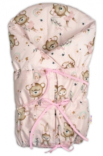 Klasická retro zavinovačka LALLY šněrovací s výplní, Little Balerina - růžová