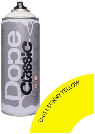 Farba w sprayu 400ml Classic D-011 Sunny Yellow, Dope Cans