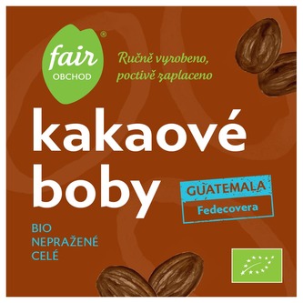 Fairobchod Bio nepražené kakaové boby Guatemala Fedecovera, 250 g