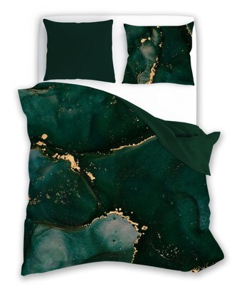 FARO Povlečení bavlněný satén Minerál Green  Bavlna - Satén, 140/200, 70/90 cm