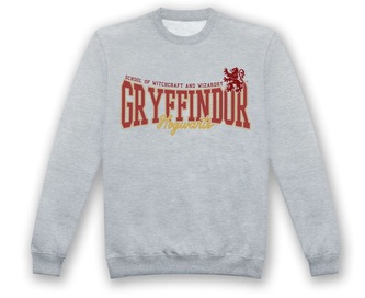 Bioworld Mikina šedá Nebelvír, Harry Potter Velikost: S