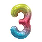 Narozeninový balónek, barevný 40" číslo 3
