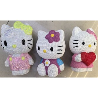 Vinylová krabička 19 cm "Ozdobte si ji sami" - Hello Kitty