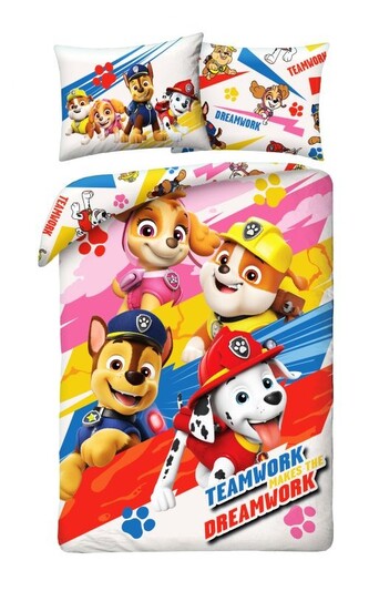HALANTEX Povlečení Paw Patrol Work  Bavlna, 140/200, 70/90 cm