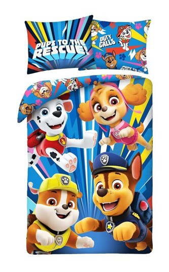 HALANTEX Povlečení Paw Patrol Calls  Bavlna, 140/200, 70/90 cm