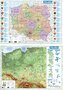 Mapa Polski A2 dwustronna fizyczno-administracyjna