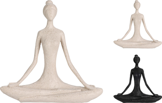 FIGURKA JOGA SIEDZĄCA 19X5X18,5C