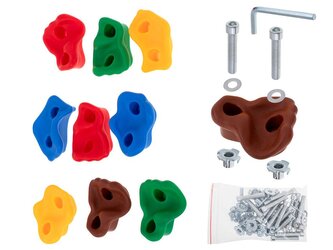 Nástěnné lezecké kameny pro děti - 10ks