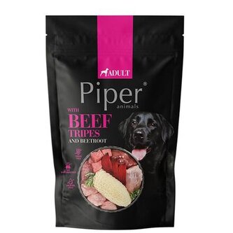 NEW PIPER s hovězími žaludky a červenou řepou, kapsička pro psy 500 g