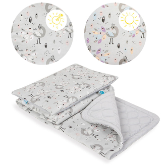 CEBA 834-120-608 Kocyk (100x140) z poduszką (40x50) Lolly Polly Peacock GRATIS Mata turystyczna 60x40 Lolly Polly Peacock