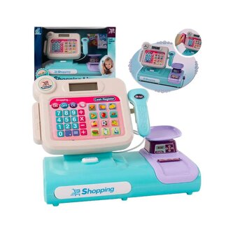 Kasa fiskalna do zabawy w sklep z wagą i skanerem