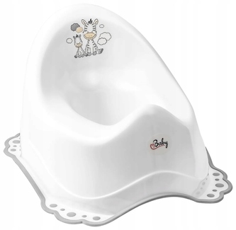 MALTEX Nocnik 2K z pozytywką Zebra biało/szary