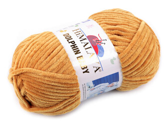 Pletací žinylková příze Dolphin Baby 100 g - 1 ks - 30 (80330) hořčicová