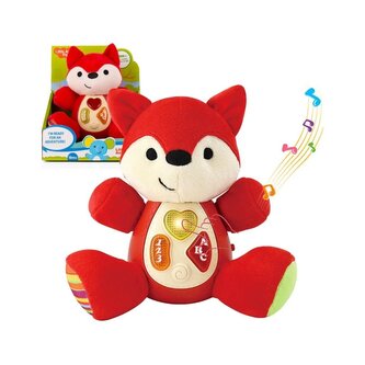 Pluszowy interaktywny Lisek z dźwiękiem 18cm