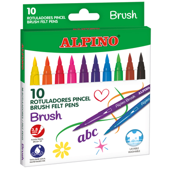 Alpino Balení 10ks štětcových markerů