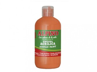 Láhev akrylové barvy do školy 250ml. oranžová