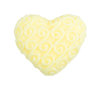 Mýdlo srdce s kozím mlékem - Žlutá - 35g