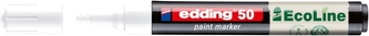 Lakový popisovač EDDING EcoLine 50, bílý