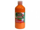 Láhev temperové barvy do školy 500 ml. oranžová