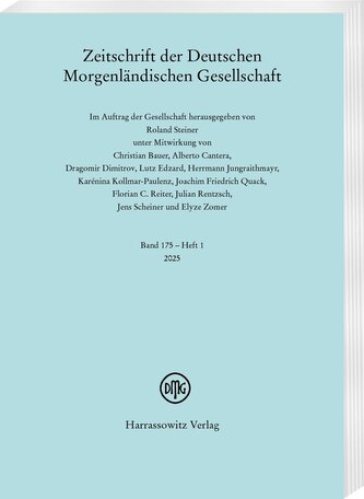 Zeitschrift der Deutschen Morgenländischen Gesellschaft 175 (2025) 1