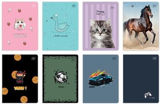 Zeszyt A5/16K kratka 70g UV mix (20szt)