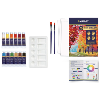 Manley Sada 16ks akrylových barev