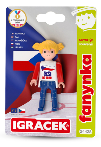 Igráček Fanynka - figurka s vlajkou