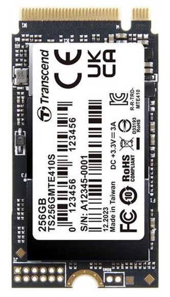 Transcend MTE410S 256GB SSD disk M.2 2242, NVMe PCIe Gen4 x4 3300MB s R 1600MB s W