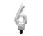 Świeczka cyferka 6 - Diament metalik srebrny 7,6cm