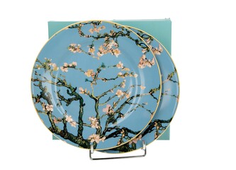Komplet 2 talerze deserowe ALMOND BLOSSOM inspired by Van Gogh