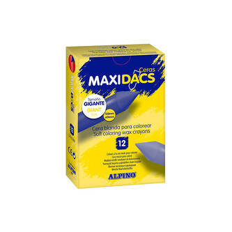 Balení 12 voskovek MaxiDacs oranžová
