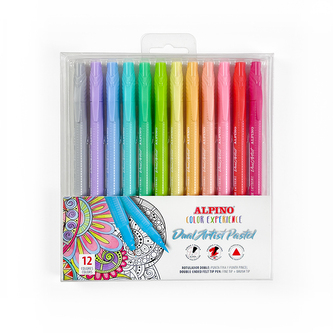 Alpino Balení 12ks fixů Color Experience s dvojitým hrotem Pastel