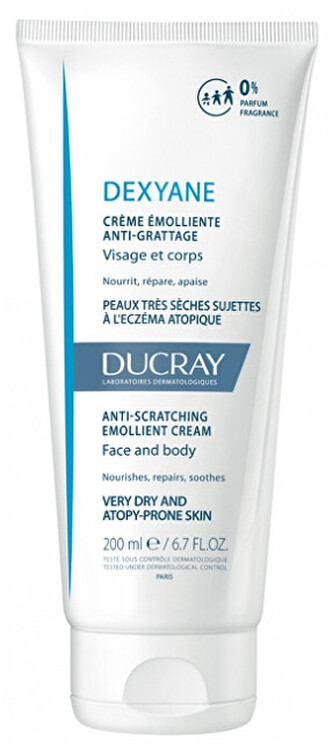 Ducray Emolienční krém pro suchou pokožku se sklonem k atopickému ekzému Dexyane (Anti-Scratching Emollient Cream) Objem 200 ml unisex