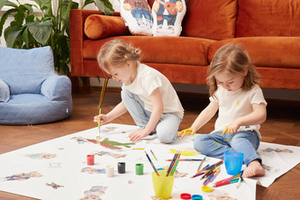 CEBA 308-132-000 Less mess mat mata ochronna 120x120 Fluffy Puffy Teddy