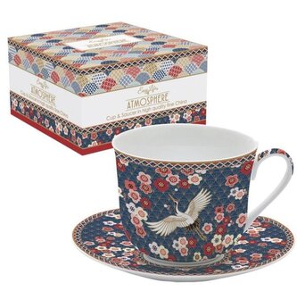 Filiżanka porcelanowa ze spodkiem Okinawa 400ml