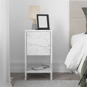 Noční stolek Houseland EMA mramor Carrara