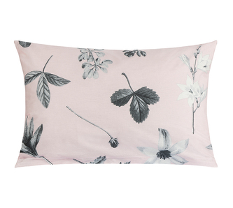 Povláček bavlna - Šedá,Růžová - 40x60cm na zip ( pouze povlak )