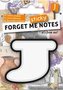 Forget me sticky notes kart samoprzylepne litera J