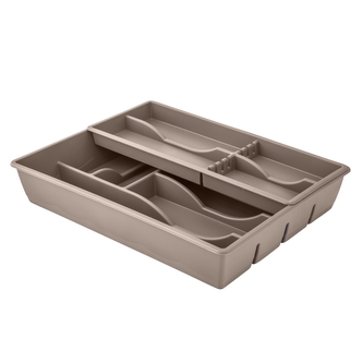 WKŁAD DO SZUFLADY PODWÓJNY 30X39CM TAUPE
