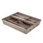 WKŁAD DO SZUFLADY PODWÓJNY 30X39CM TAUPE