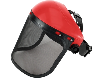 EXTOL INDUSTRIAL štít celoobličejový s náhlavním držákem, drátěná mřížka