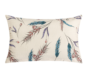 Povláček krepový - Béžová,Modrá - 40x60cm na zip ( pouze povlak )