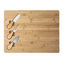 DESKA BAMBUSOWA  DO SERÓW, 3 NOŻE DO SERA,  39X30X2 CM