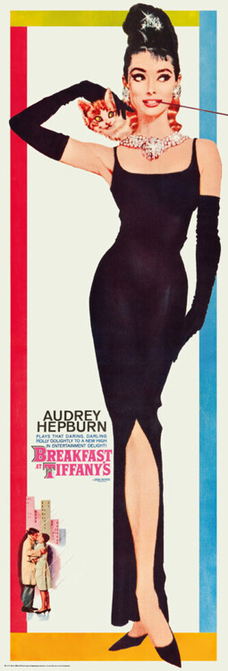 Plakát, Obraz - Audrey Hepburn - Breakfast at Tiffany's, 53 × 158 cm