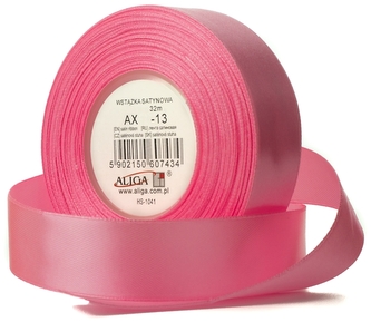 Wstążka satynowa 38mm/32m różowa  AX 38-13, Aliga