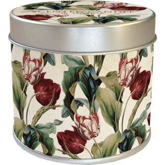 Vonná svíčka v plechové dóze Tulips