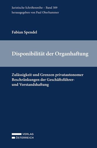 Disponibilität der Organhaftung