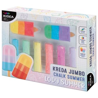 Kreda jumbo lody summer 8 elementów KIDEA