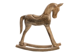 Dřevěný houpací kůň 40x36 cm