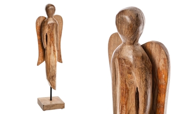 Dřevěný anděl 47 cm